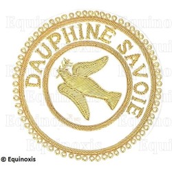 Badge / Macaron GLNF – Grande tenue provinciale – Grand Expert – Dauphiné Savoie – Brodé main